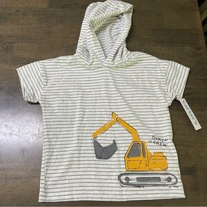 Carter's Construction Striped Hooded Tee